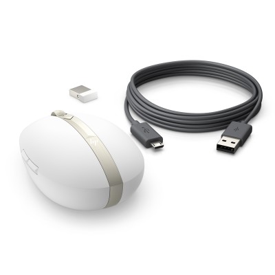 Bezdrátová dobíjecí myš HP Spectre 700 - ceramic white (4YH33AA)