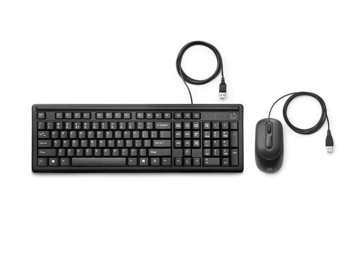 USB klávesnice a myš HP Wired Deskset (6HD76AA)