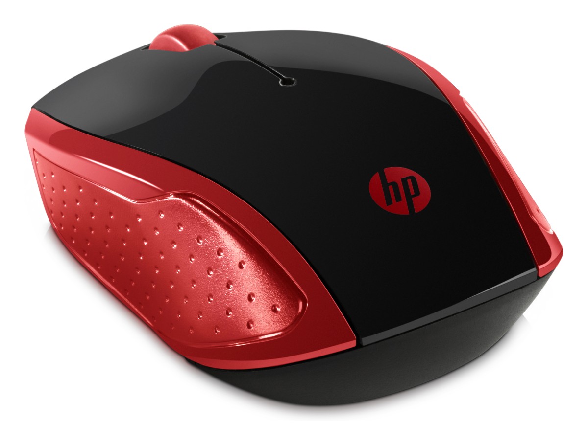 Bezdrátová myš HP 200 - empress red (2HU82AA)