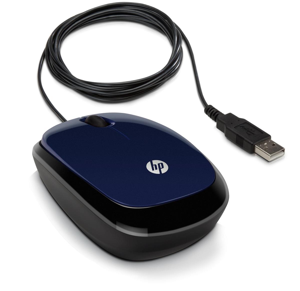 USB myš HP X1200 - blue (H6F00AA)