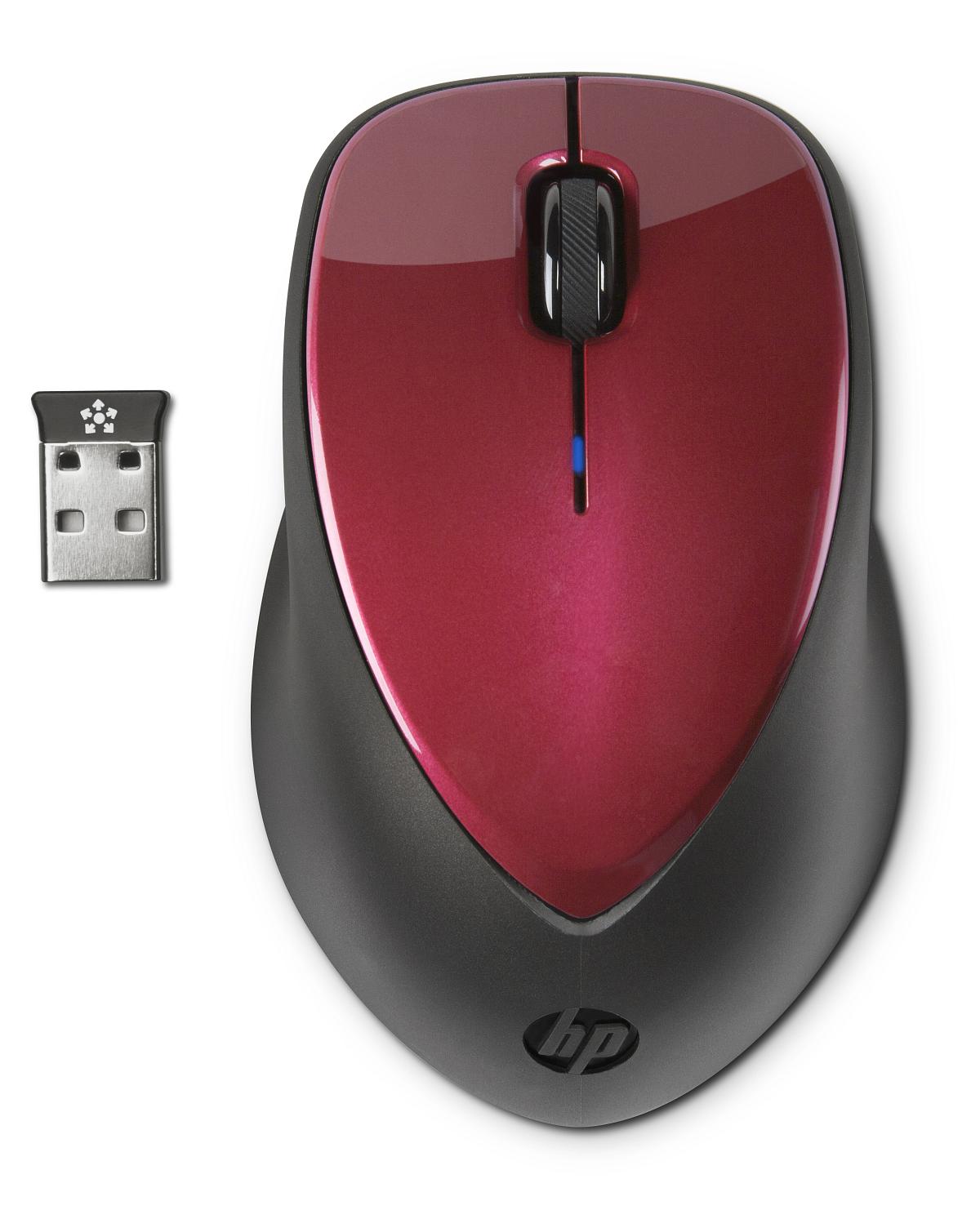 Bezdrátová myš HP x4000 - červená (H1D33AA)
