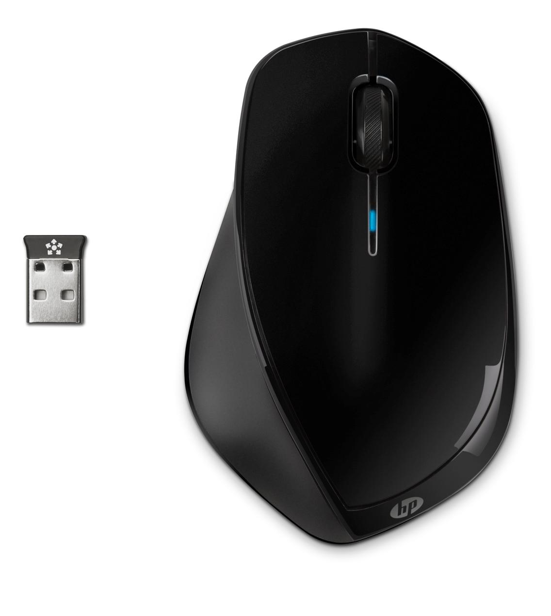 Bezdrátová myš HP X4500 - kovově černá (H2W26AA)