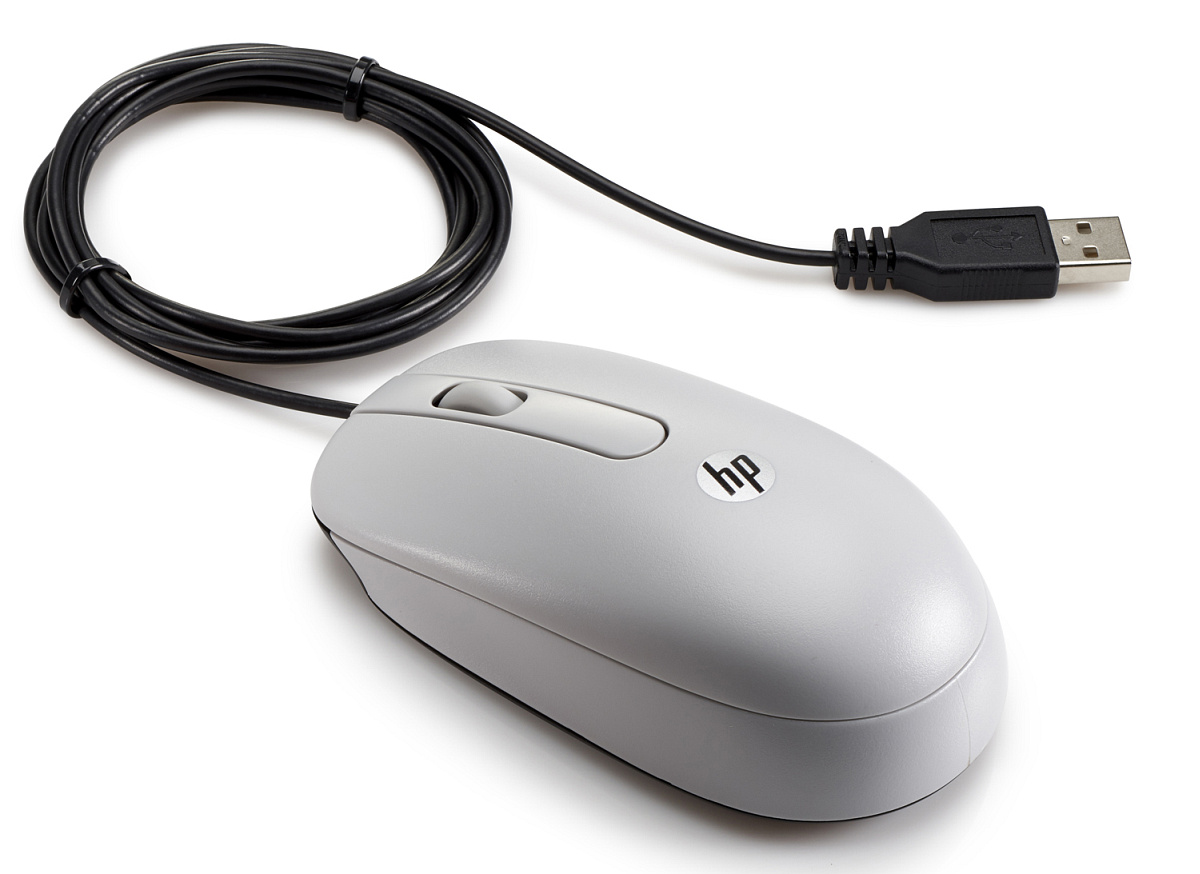 USB myš HP - šedá (K7W54AA)