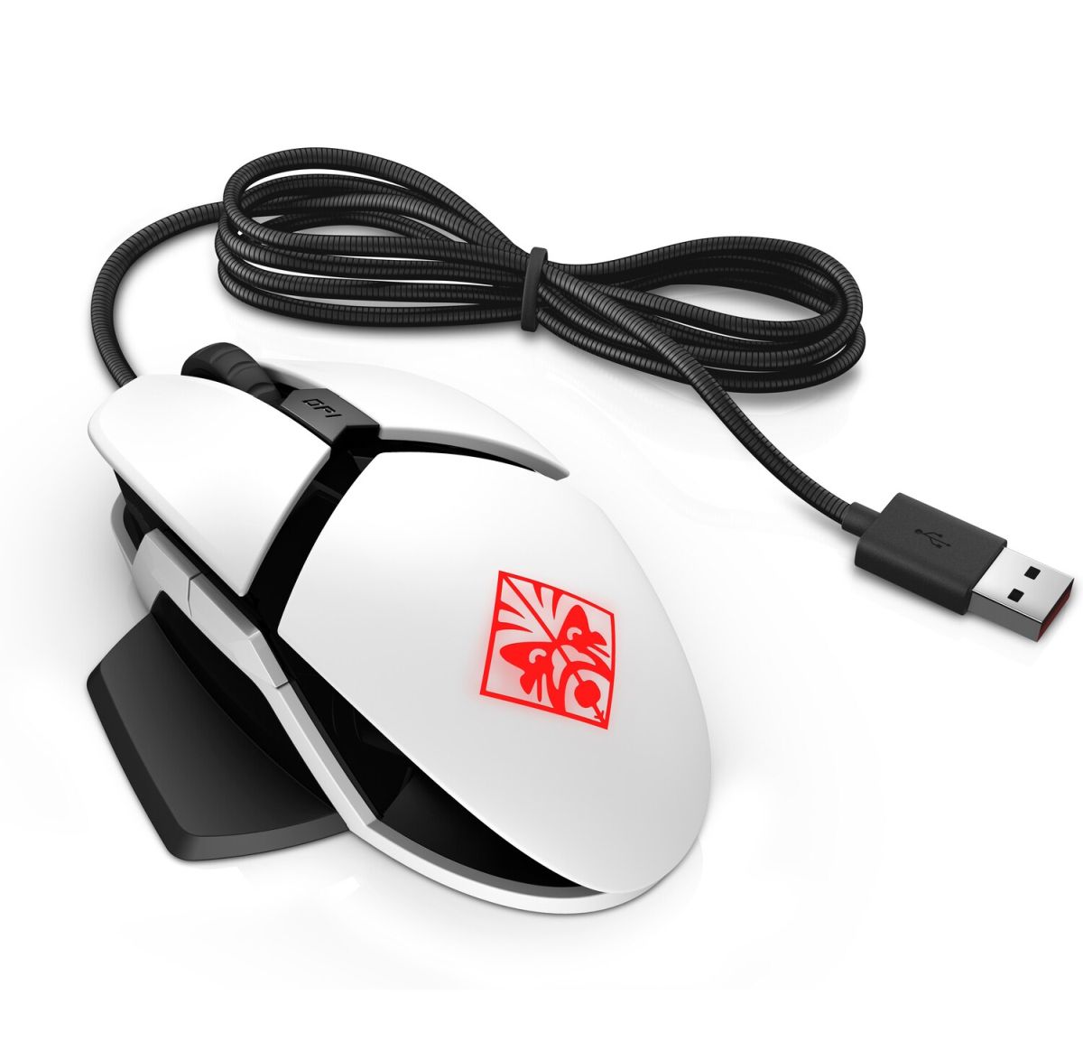 USB myš OMEN by HP Reactor Mouse - bílá (7ZF19AA)