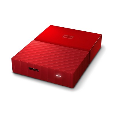 Externí disk WD My Passport 2 TB -&nbsp;červený (WDBYFT0020BRD-WESN)