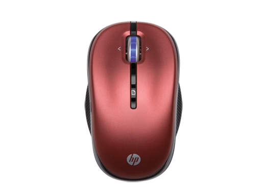 HP 2,4 GHz Mobilní optická bezdrátová myš - červená sonoma (XB386AA)