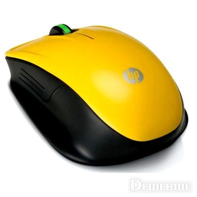 Bezdrátová myš HP - jasně žlutá (XV422AA)