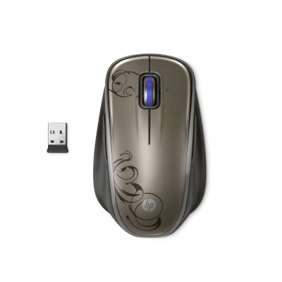 HP Bezdrátová 2,4GHz komfortní laserová myš (XV425AA)