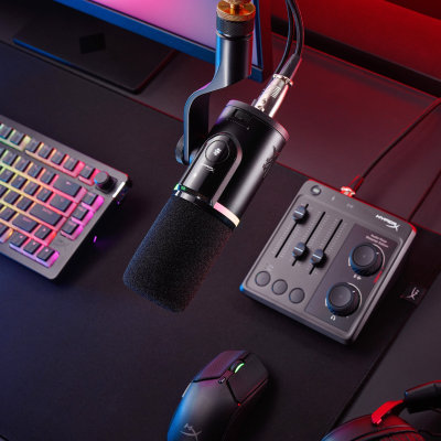 HyperX FlipCast - USB/XLR Dynamic Microphone (Black)