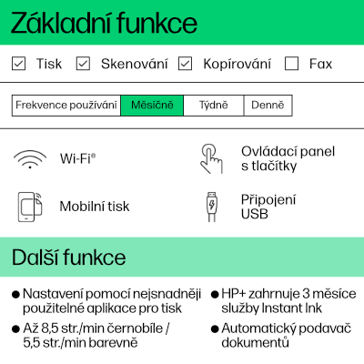 Hlavní přednosti