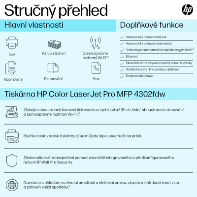 HP Color LaserJet Pro MFP 4302fdw (5HH64F)
