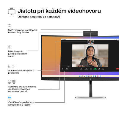 HP Series 5 Pro 34 WQHD Conferencing Monitor - 534pm
