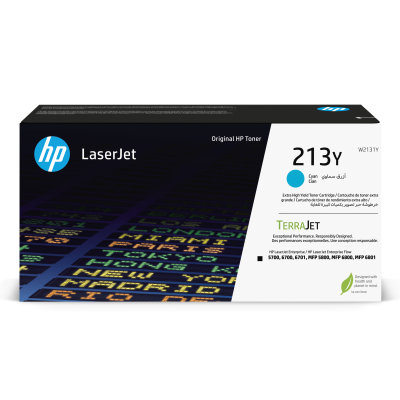 Toner HP 213Y azurový (W2131Y)