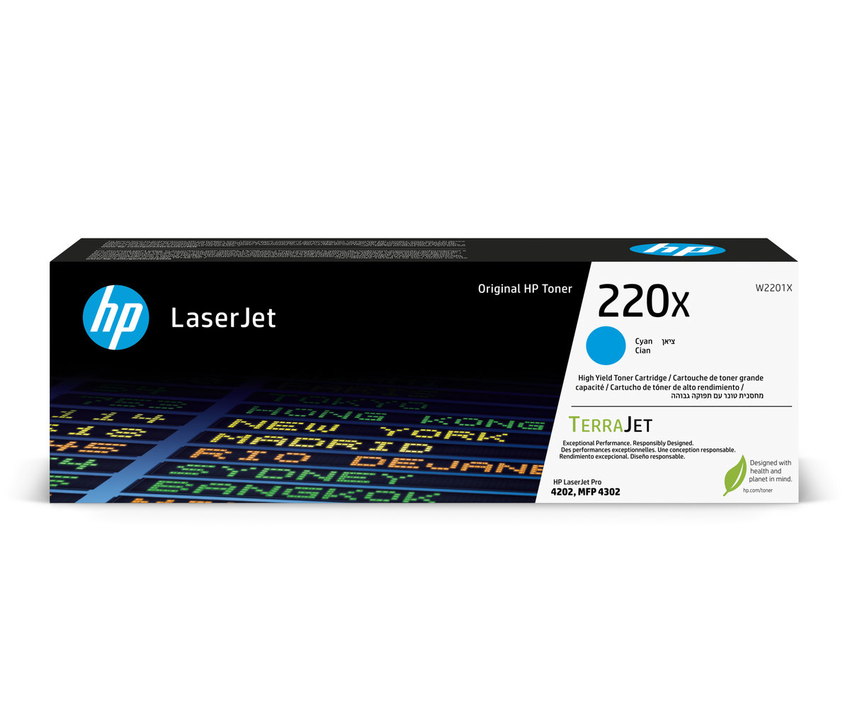 Toner do tiskárny HP 220X azurový (W2201X)