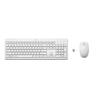 Bezdrátová klávesnice a myš HP 230 -&nbsp;bílá (3L1F0AA)