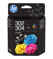 Inkoustová kazeta HP 302/304 kombinované balení (B82L1AE)