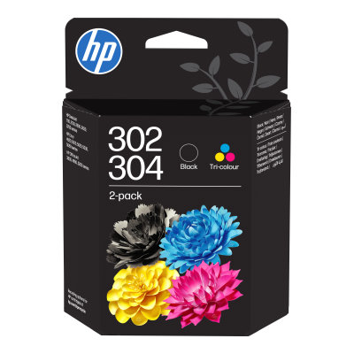 Inkoustová kazeta HP 302/304 kombinované balení (B82L1AE)
