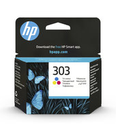 Inkoustová náplň HP 303 tříbarevná (T6N01AE)