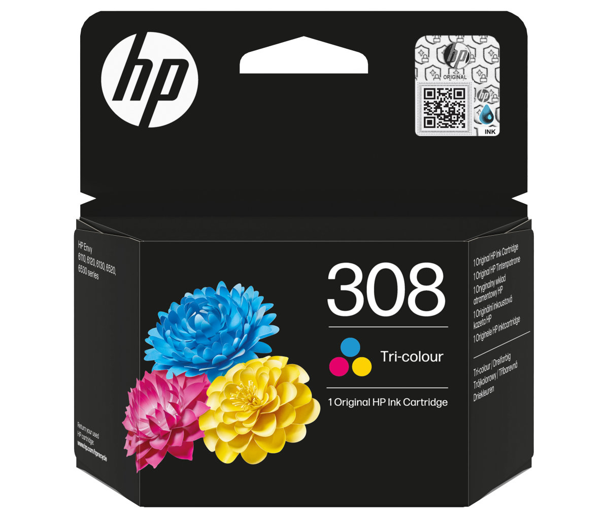 Inkoustová náplň HP 308 tříbarevná (7FP20UE)