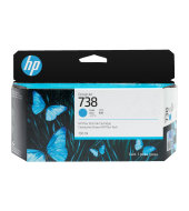 Inkoustová náplň HP 738 azurová (130 ml) (498N5A)