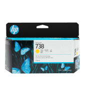 Inkoustová náplň HP 738 žlutá (130 ml) (498N7A)