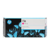 Inkoustová náplň HP 738 purpurová (300 ml) (676M7A)