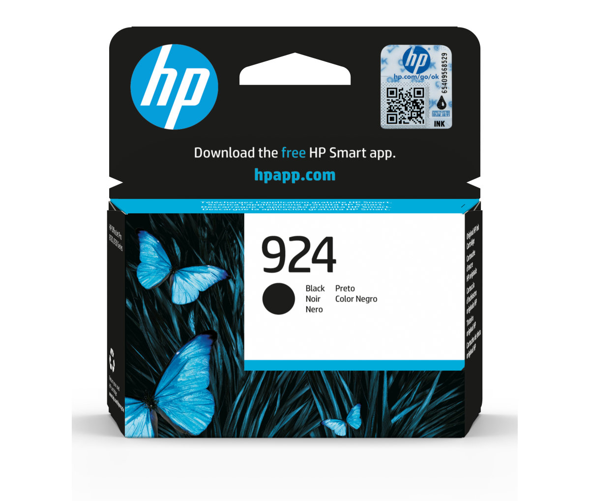 Inkoustová náplň HP 924 černá (4K0U6NE)