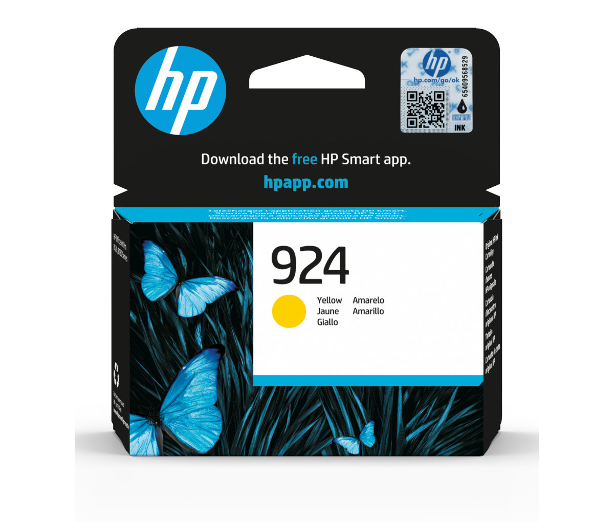 Inkoustová náplň HP 924 žlutá (4K0U5NE)