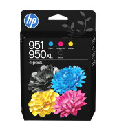 Sada inkoustů HP 950XL černá + 951 azurová, purpurová a žlutá (C3WK1AE)