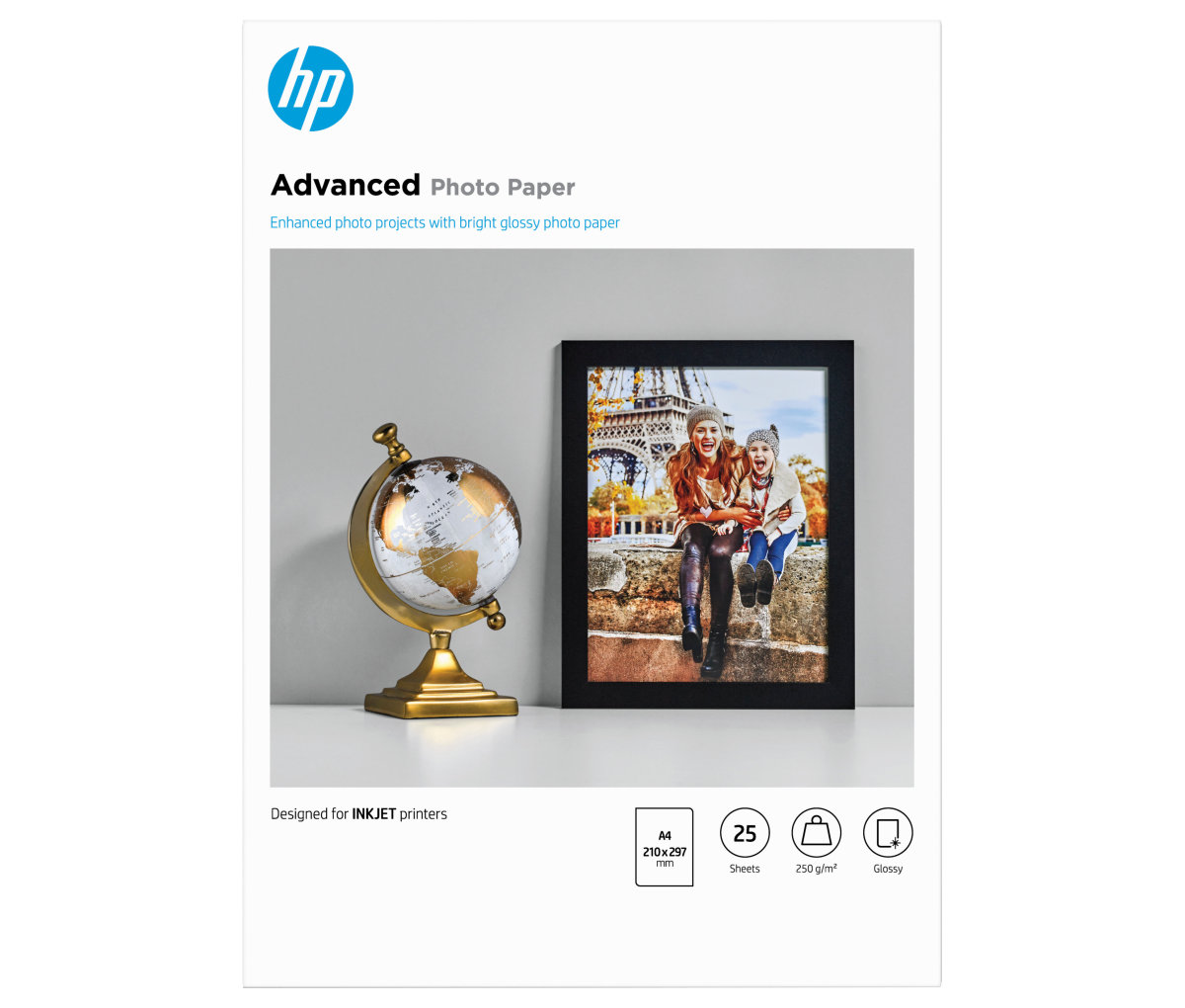 Fotopapír HP Advanced Photo - lesklý, 25 listů A4 (Q5456A)