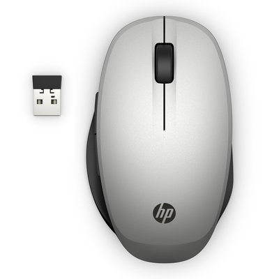 Bezdrátová myš HP Dual Mode -&nbsp;stříbrná (6CR72AA)