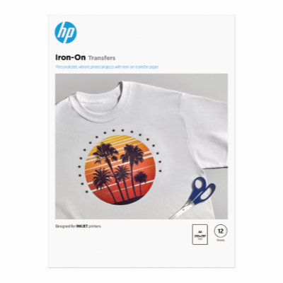 Nažehlovací fólie HP Iron-on Transfers - 12 fólií A4 (C6050A)