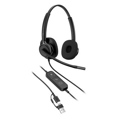 HP Poly Mission 425 Stereo USB Wired Headset Classic (C01B3AA)