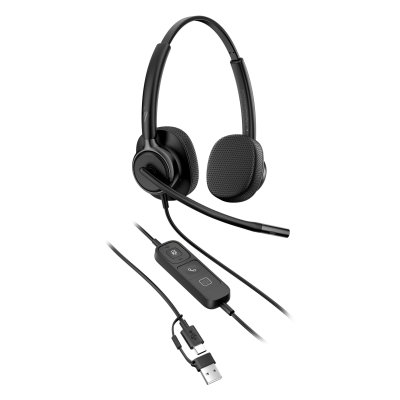 HP Poly Mission 425 Stereo USB Wired Headset (C01B6AA)