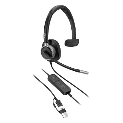 HP Poly Mission 615 Monaural USB Wired Headset (C01C3AA)