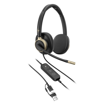 HP Poly Mission 825 Stereo USB Wired Headset (C01FCAA)