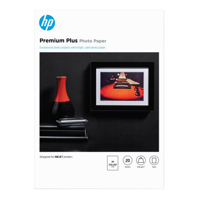 Fotopapír HP Premium Plus  -&nbsp;saténový, 20 listů A4 (CR673A)