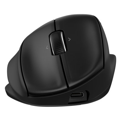 Bezdrátová myš HP Tilt Ergonomic Mouse 720M Black (BH0Z4AA)