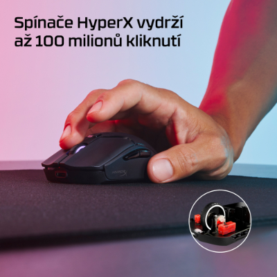 HyperX Pulsefire Haste 2 Mini - Wireless Gaming Mouse (Black)
