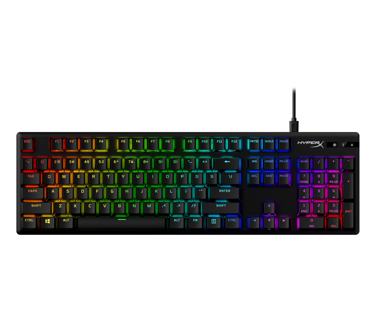 HyperX Alloy Origins PBT - Mechanical Gaming Keyboard - HX Aqua (639N5AA)