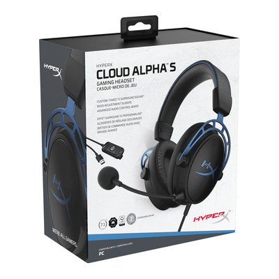 HyperX Cloud Alpha S - Gaming Headset (Black-Blue) (4P5L3AA)