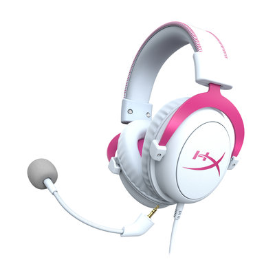 HyperX Cloud II - Gaming Headset (White-Pink) (4P5E0AA)
