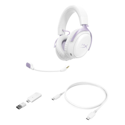 HyperX Cloud III S - Wireless Gaming Headset (Lavender) (D95DFAA)