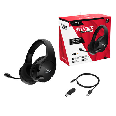 HyperX Cloud Stinger Core - Wireless Gaming Headset + 7.1 (Black) (4P4F0AA)