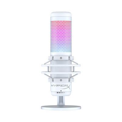 HyperX QuadCast S - USB Microphone (White) - RGB Lighting (519P0AA)