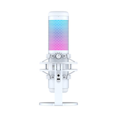 HyperX QuadCast S - USB Microphone (White) - RGB Lighting (519P0AA)