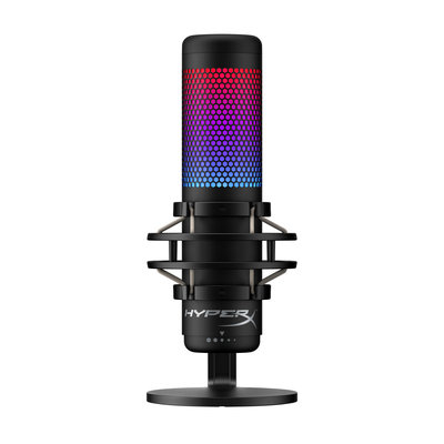 HyperX QuadCast S - USB Microphone (Black-Grey) - RGB Lighting (4P5P7AA)