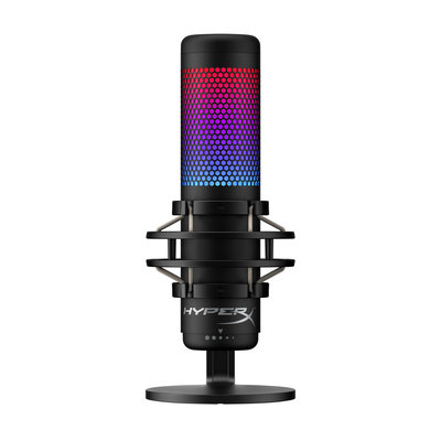 HyperX QuadCast S -&nbsp;USB Microphone (Black-Grey) -&nbsp;RGB Lighting (4P5P7AA)