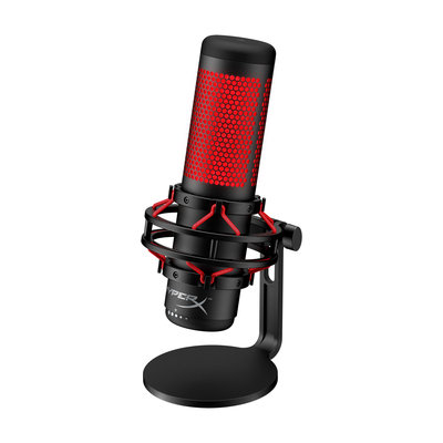 HyperX QuadCast - USB Microphone (Black-Red) - Red Lighting (4P5P6AA)