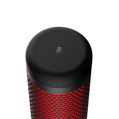 HyperX QuadCast - USB Microphone (Black-Red) - Red Lighting (4P5P6AA)